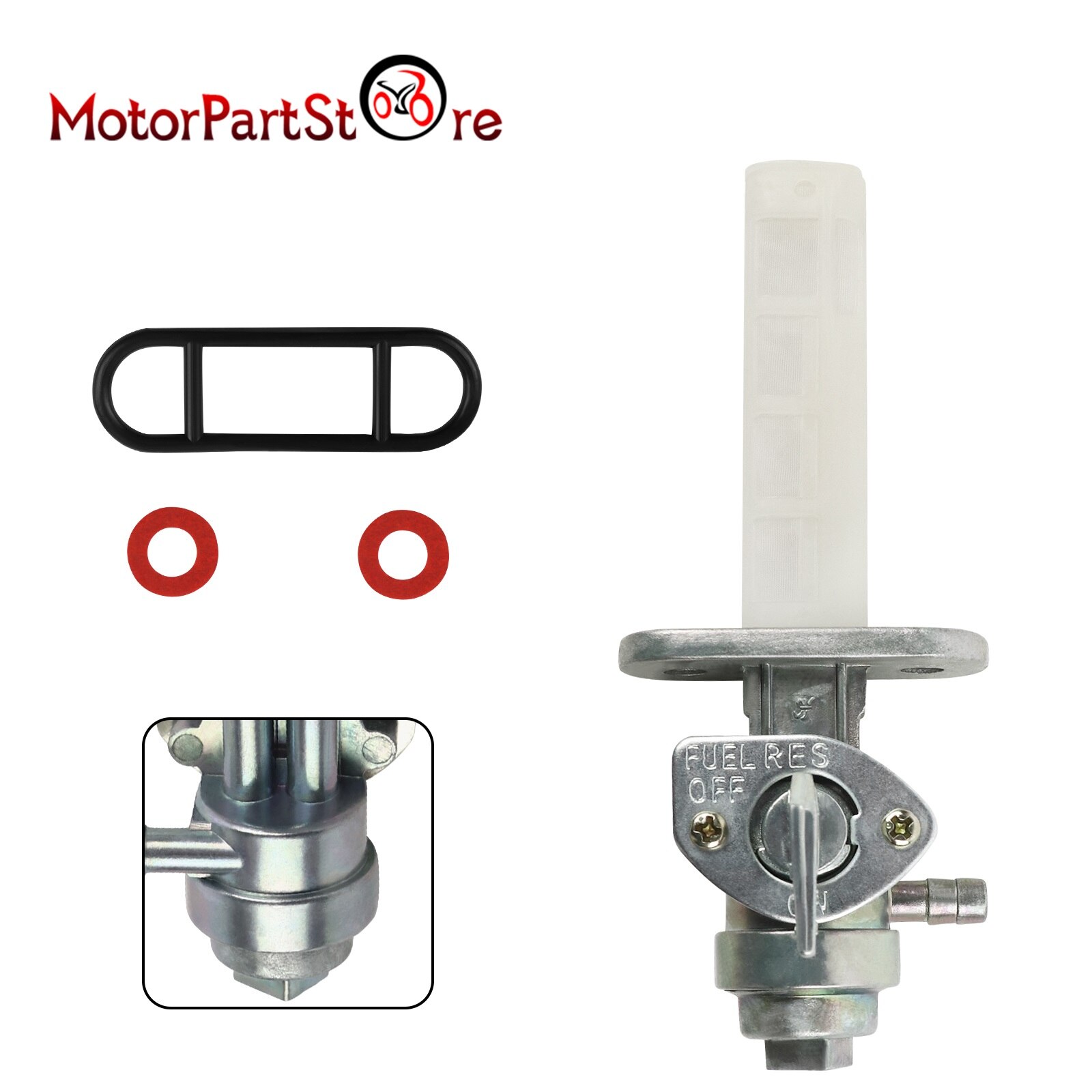 Universele 34Mm Brandstof Benzinekraan Valve Gas Brandstoftank Schakelaar Cock Tap Valve Voor Suzuki Ts Gs Gn Gz Dr gp Gt Motorfiets Accessoires