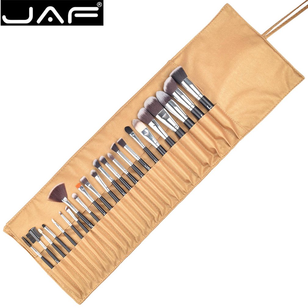 JAF 24pcs Professionele Make-Up Kwasten Set Zacht Lip Oogschaduw Foundation Make Up Borstels Make-up tool Kit J2404YC-B