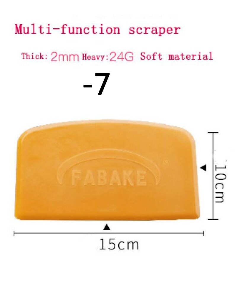 FEIGO Küche Backen Gebäck Schaber Unregelmäßigen Gezackten DIY Kuchen Butter Schaber Runde Platz Transparente Schaber Backen Werkzeug F551: F551-7