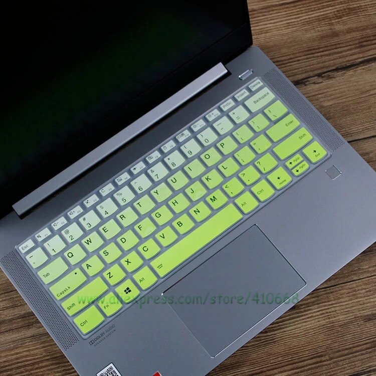 Dust cover Silicone Laptop Keyboard Cover Protector Skin For Lenovo Ideapad 5 pro Gen 6 14ITL6 14acn6 14acu6 14 inch (14" AMD): Gradual green