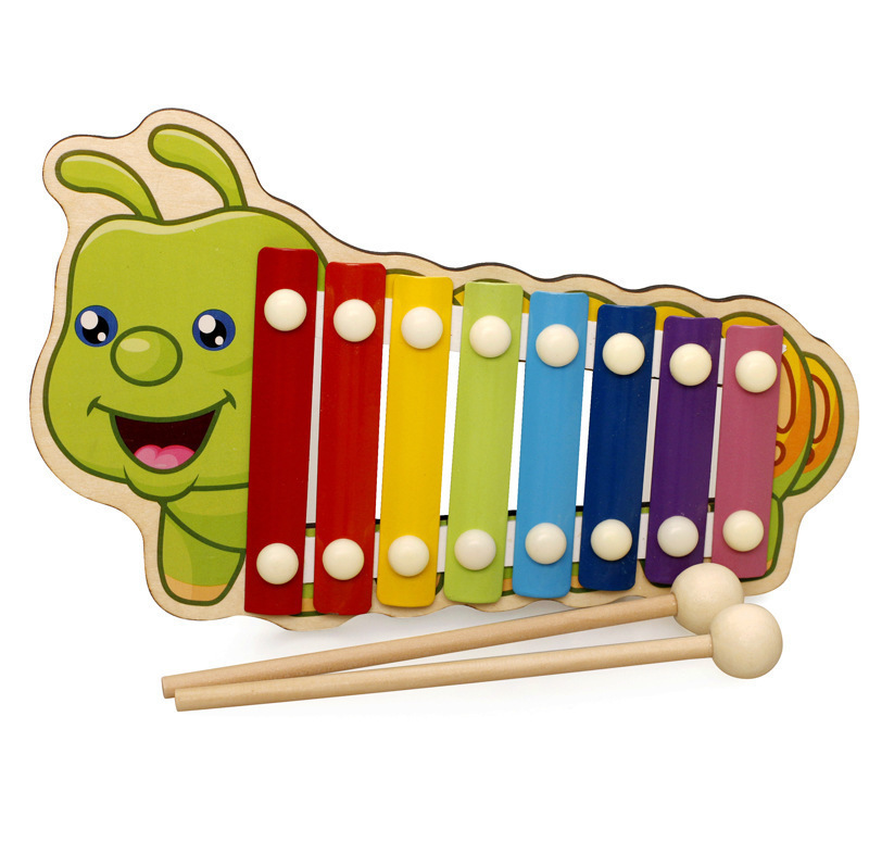 1 pieza de dibujos animados Mingrui tocar piano niños música xilófono educación temprana instrumento instrumental Orff