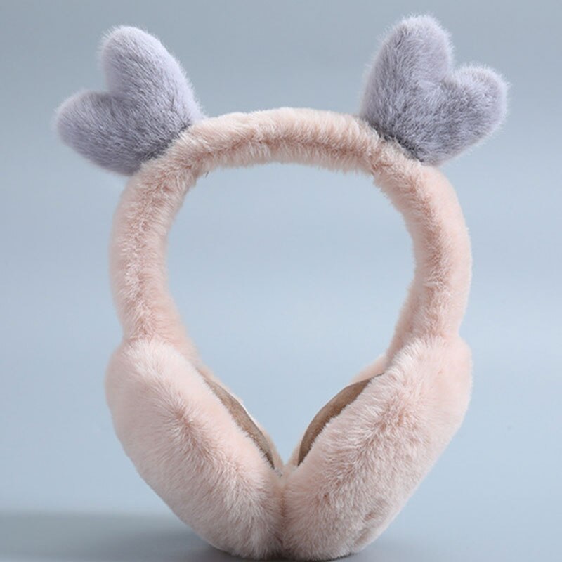 Cuffie pieghevoli morbide per ragazza dolce cuffie per donna tinta unita protezione per il freddo tutto'aperto cuffie antivento copri orecchie carino