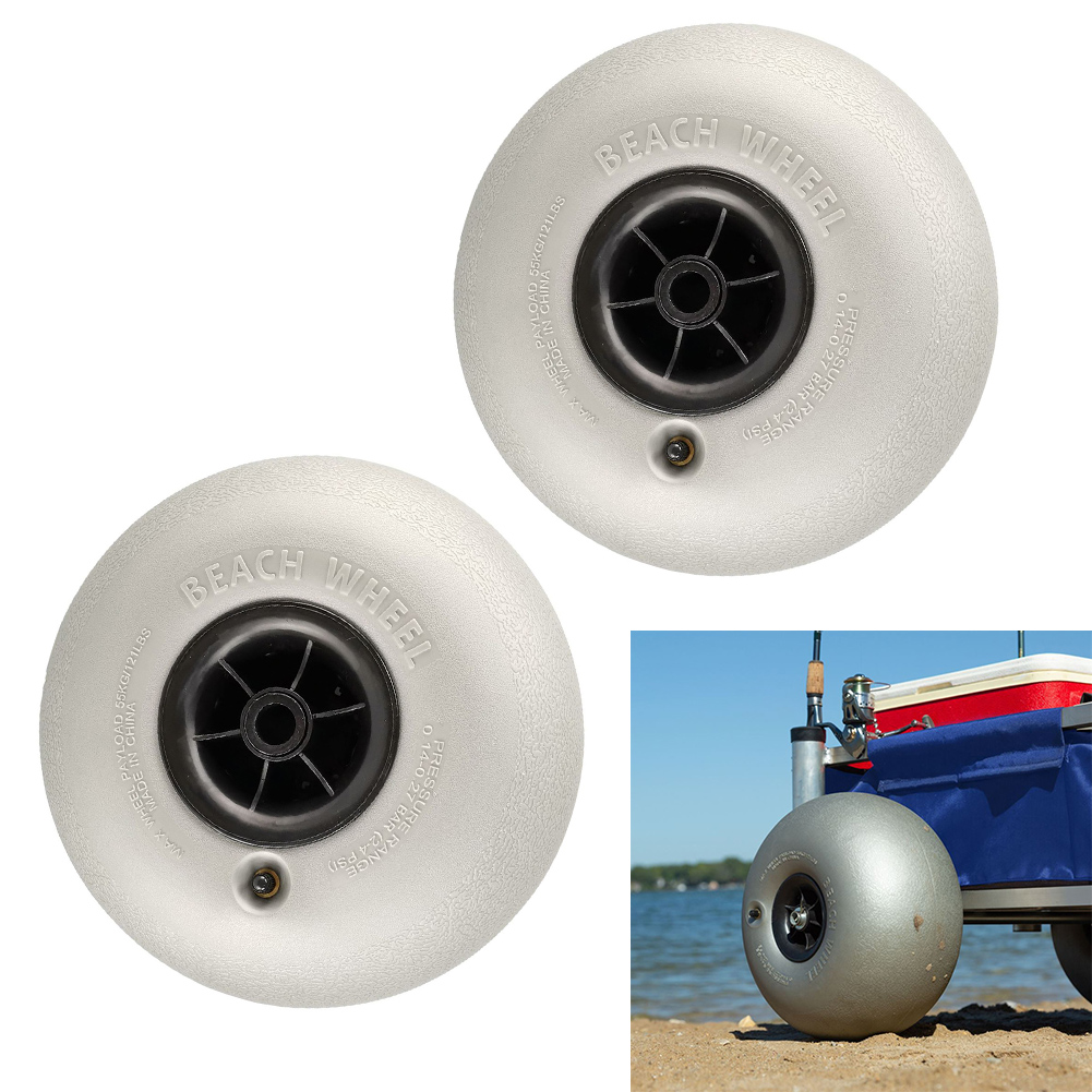 Beach Camping Diameter 296mm Beach Trolley Wheels Beach Camping Trolley Wheel Wheel Replacement Kayaking Replacement