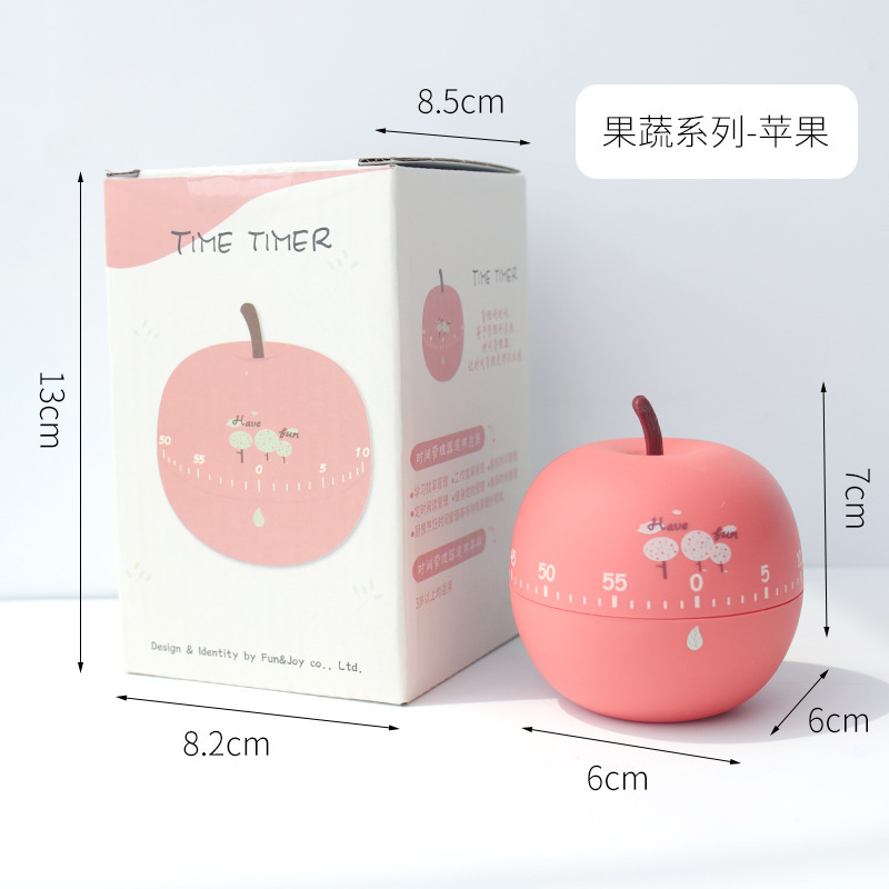 Study Timer Kitchen Timer Mechanical Reminder Student Time Management Timer Set Time Reminder: apple