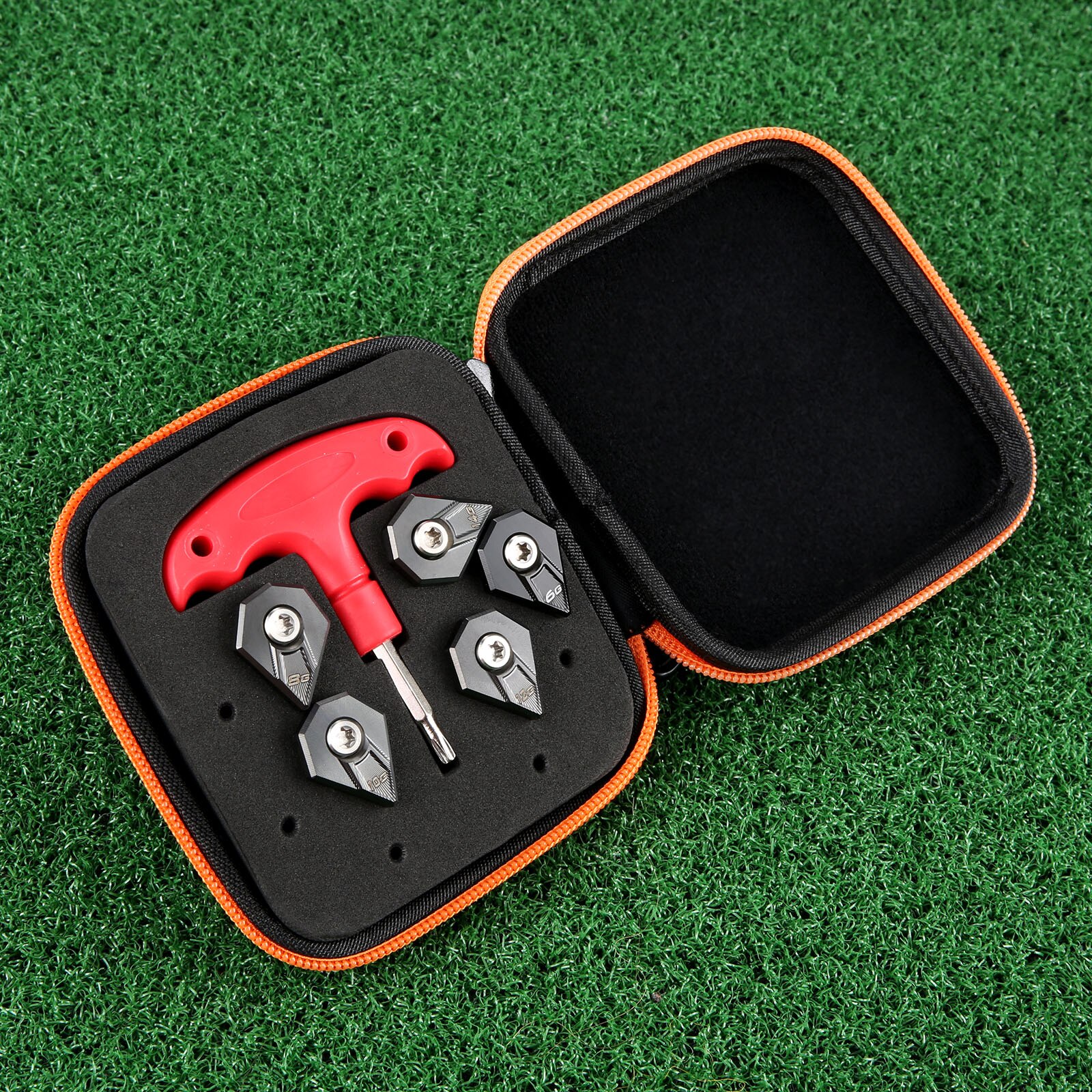 1Set Für Cobra F9 Fahrer Köpfe Golf Gewichte Schrauben-schlüssel Tool Kit Fall Insgesamt 5 stücke Gewichte 6g 8g 10g 12g 14g & Wrench & Lagerung Box