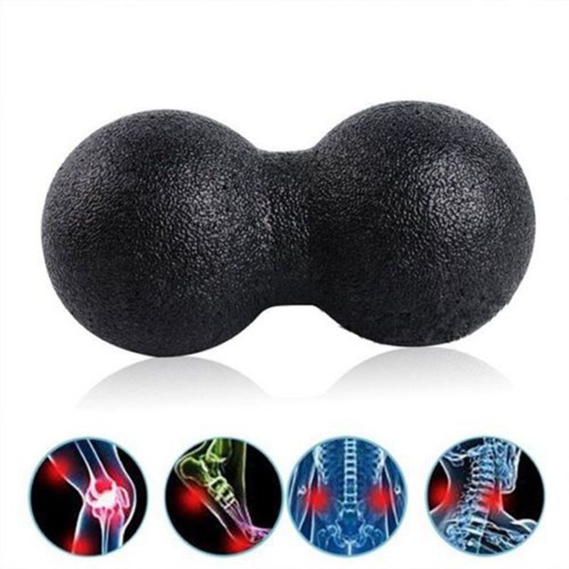 Pelota de miofascia EPP Lacrosse, Bola de masaje de cacahuete de alta densidad, ligera, Fitness, ejercicio, Fascia, alivia el dolor, Yoga