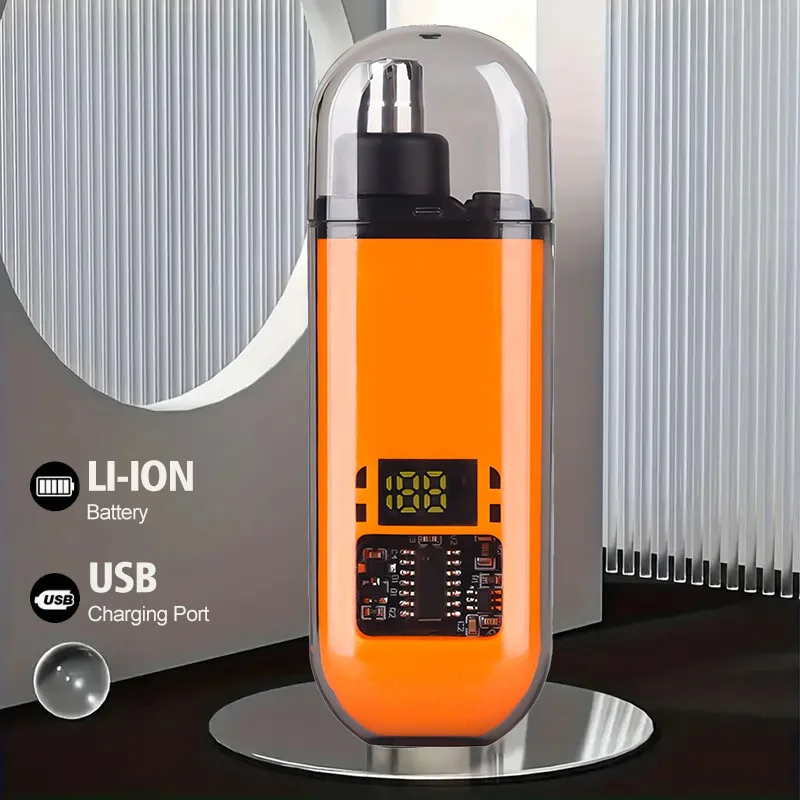 2 In 1 Electric Portable Ear And Nose Hair Trimmer Clipper Painless Portable Eyebrow For Men nose hair
