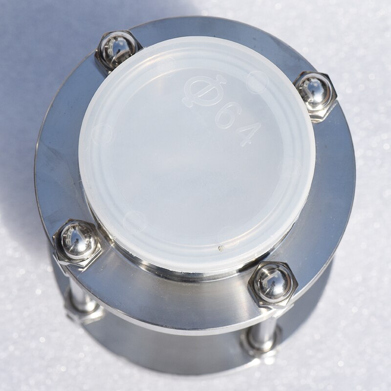 Sanitary fast-fitting sight glass 304sus clamp type glass sight glass flange direct-through quick-connect pipe sight glass