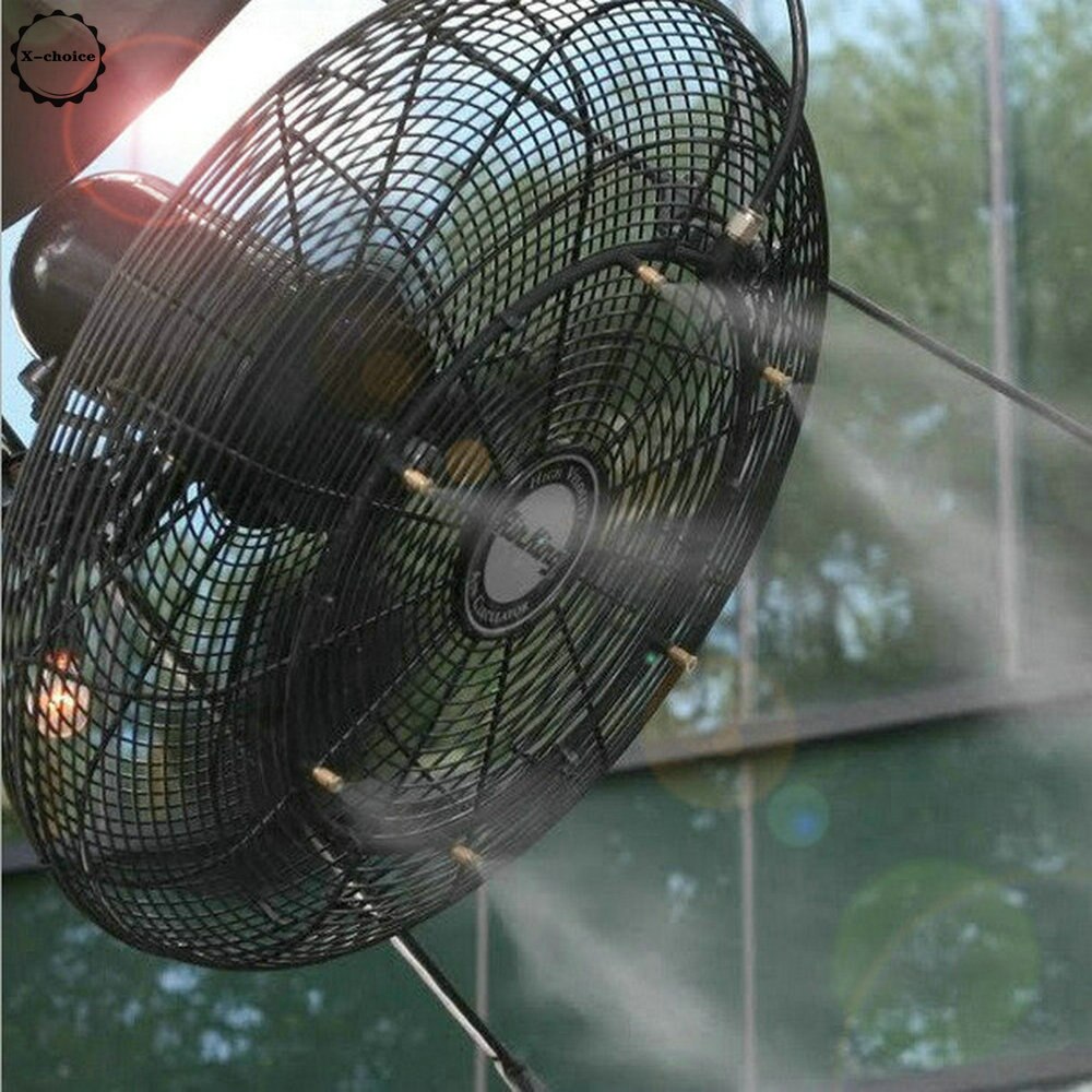 Misting Fan - 3 Nozzle Brass Water Misting -1/4&quot; Slip-lok Connect DIY KIT,Connects To Any Outdoor Fan Fan Misters