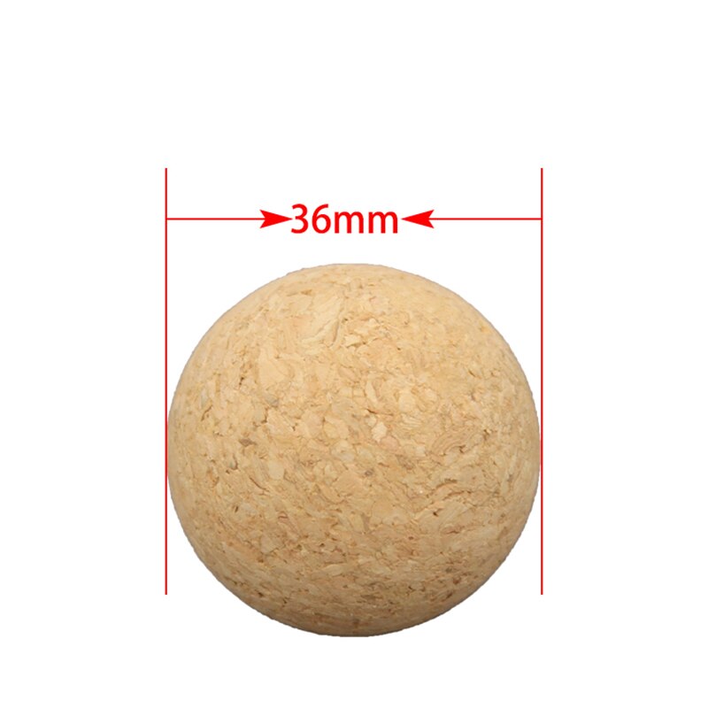 6 Pcs 36mm Foosball Table Cork Solid Wood Ball Table Football Accessories Indoor Table Soccer Sport Games Toys Mini Soccer Toy