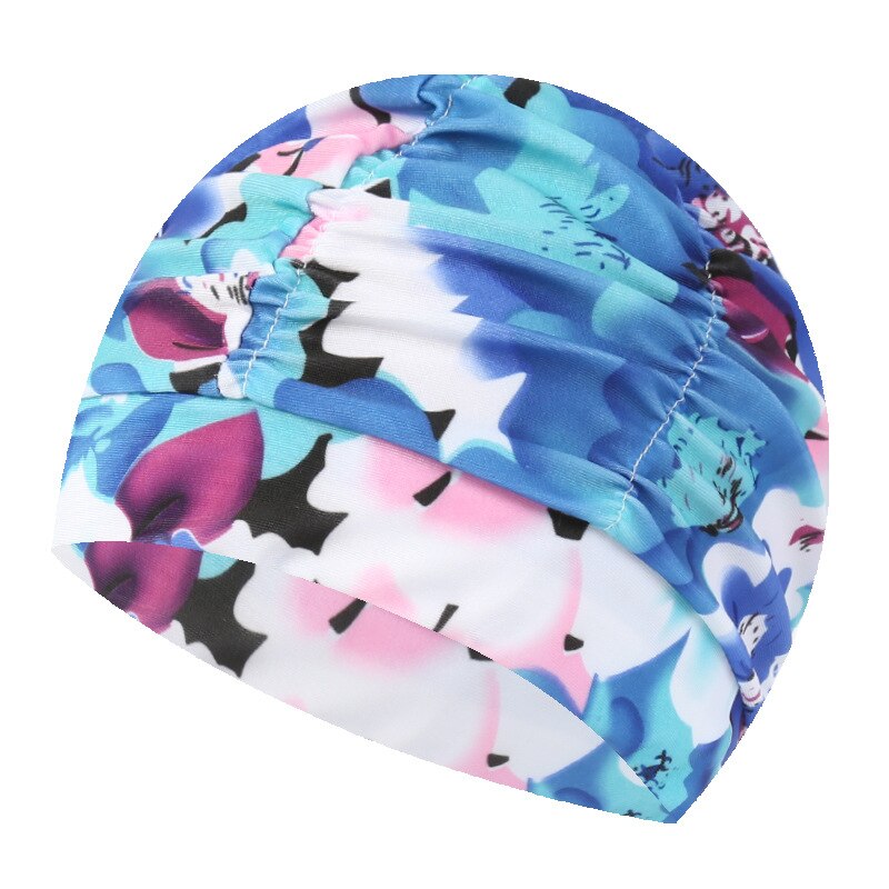 Czepek pływacki kobiety Unisex dziewczyny długie włosy czepek kąpielowy czepek Stretch Drape bezpłatny rozmiar basen kąpielowy Sport elastyczny Nylon Turban