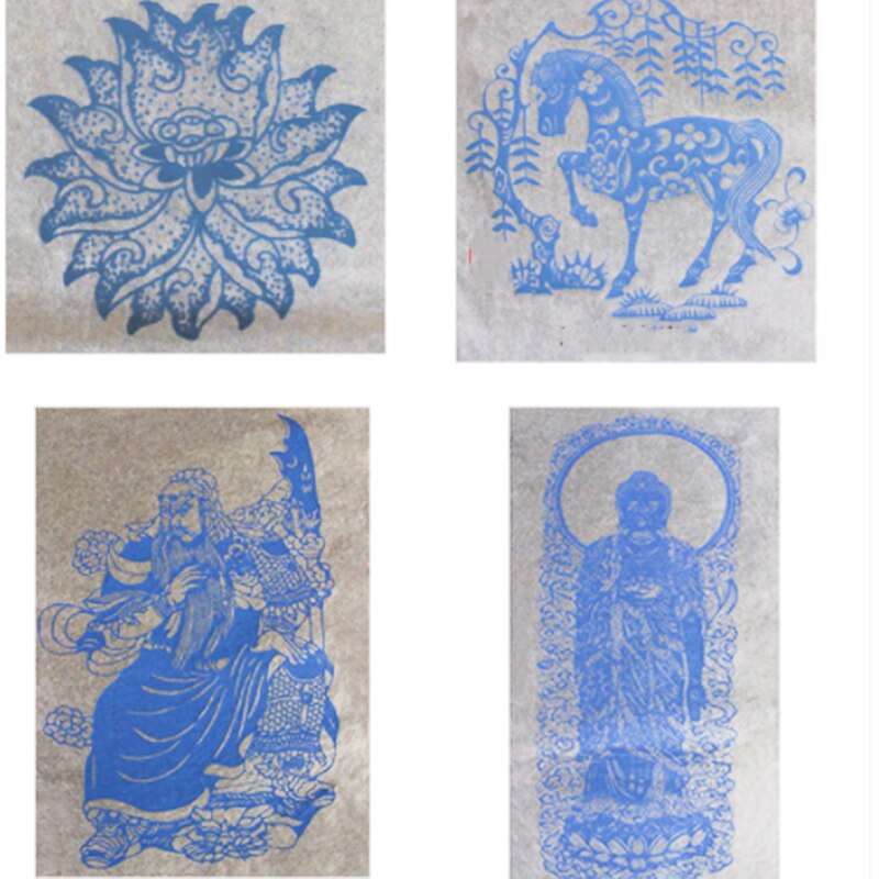 Papier de transfert en céramique sous glaçure, décalcomanies bleues et blanches, moyenne et haute température sous glaçure pour céramique