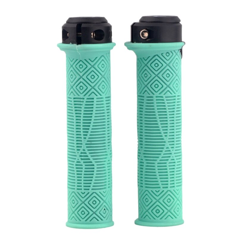 ODI – poignées de guidon vtt en Gel de silice, antidérapantes, absorbe les chocs, souples, accessoires de cyclisme: Herbe Vert