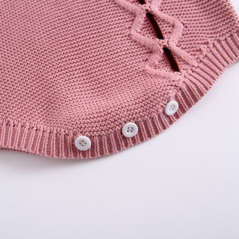 Meisje Baby Baby Truien Lange Mouw Herfst Kinderen Meisjes Leuke Doop Mooie Kintting 0-24M Meisjes bodysuit Truien