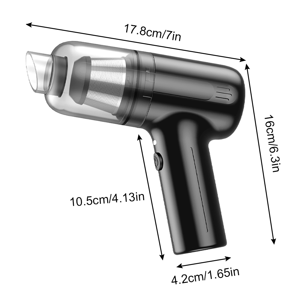 Aspirapolvere portatile 11000PA Aspirapolvere portatile senza fili ad alta potenza Motore brushless ricaricabile per auto Home Office