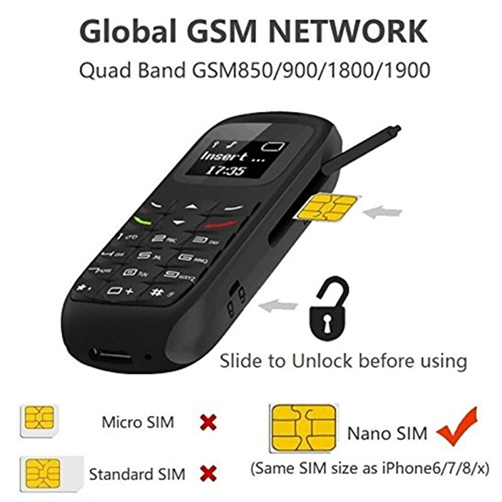 L8Star Gt Ster Gtstar Bm70 Bluetooth Mini Mobiele Telefoons Bluetooth Dialer Universele Draadloze Hoofdtelefoon Mobiele Telefoon Dialer BM50