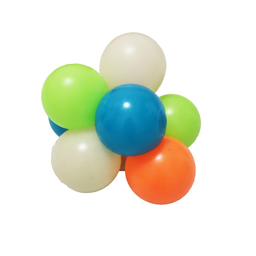 4 pz/set soffitto appiccicoso parete palle Fidget giocattoli Glow In The Dark Squishy Anti Stress sfere luminose estensibile morbido spremere