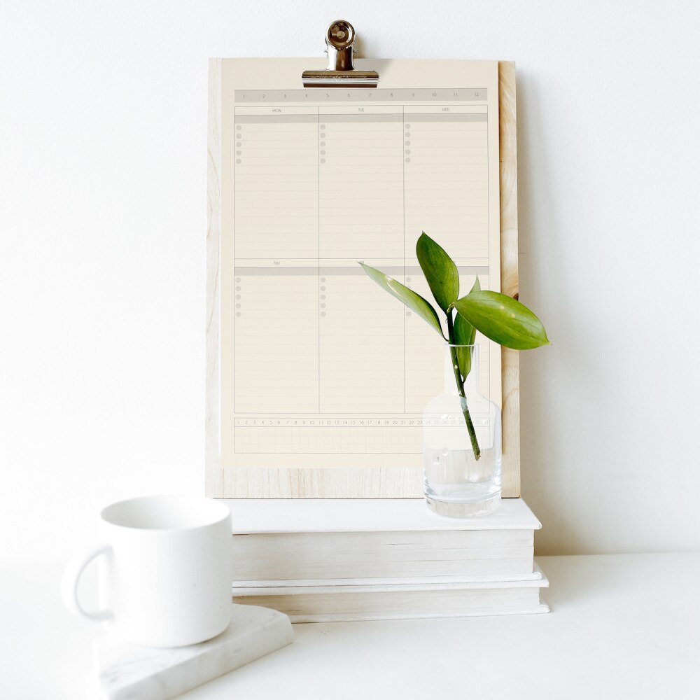 4 Packs Daily Weekly Monthly Notepad Schedule Checklist Notepad Planner Pad