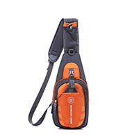 Outdoor Running Messenger Bag Sport Cycling Single Shoulder Pack Man Small Hiking Crossbody Bag Waterproof Bicycle Chest Bags: orange