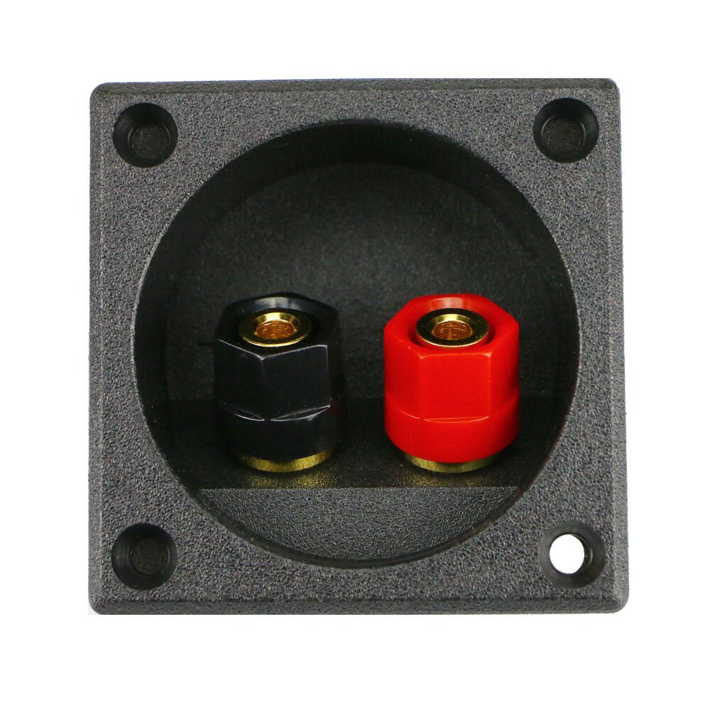 GHXAMP High 2 Way Speaker Junction Box Terminal Two-speaker Terminal Wiring For Mini Speaker DIY 57*57MM 2PCS