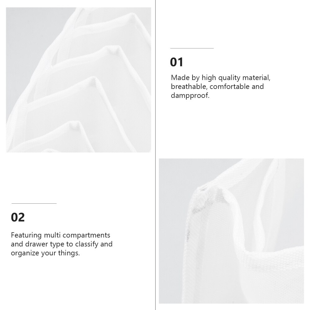 1 Set/3pcs Compartments Clothes Storage Box Closet Drawer Dividers Organizer