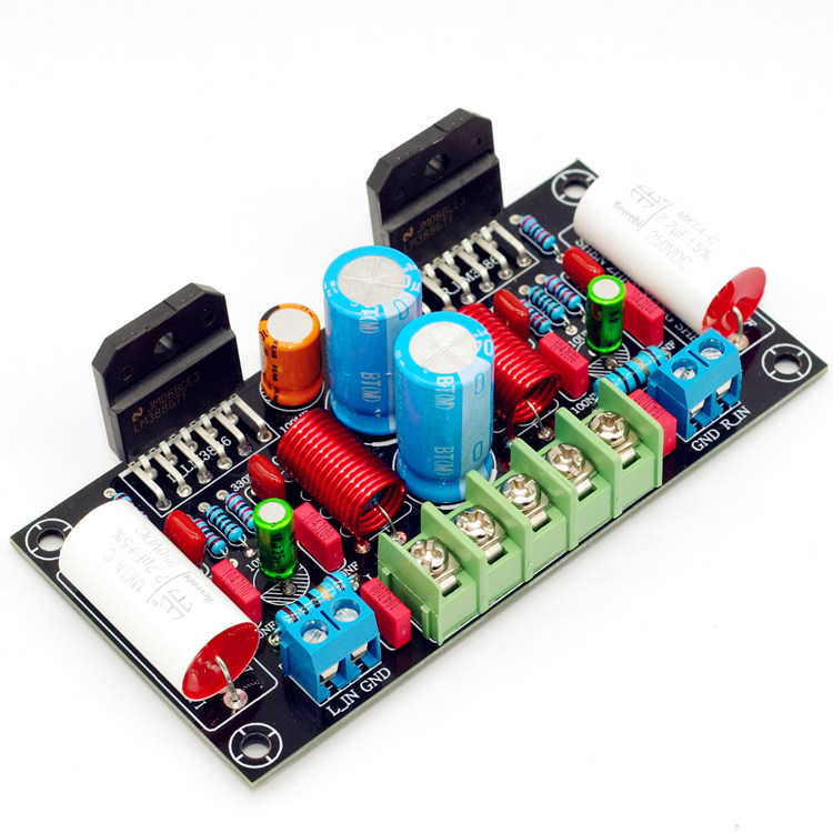 Carte amplificateur LM3886, kit de bricolage, carte d'amplificateur de puissance audio, carte d'alimentation stéréo double canal, kit PCBA