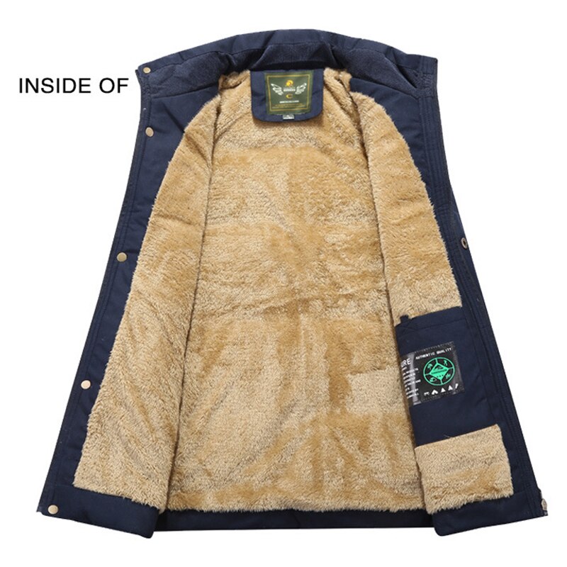 L-5XL Wandelen Vest Mannen Winter Jas Trekking Outdoor Vissen Jas Warme Jas Jeep Vest Jas Fleece Army Green Vest