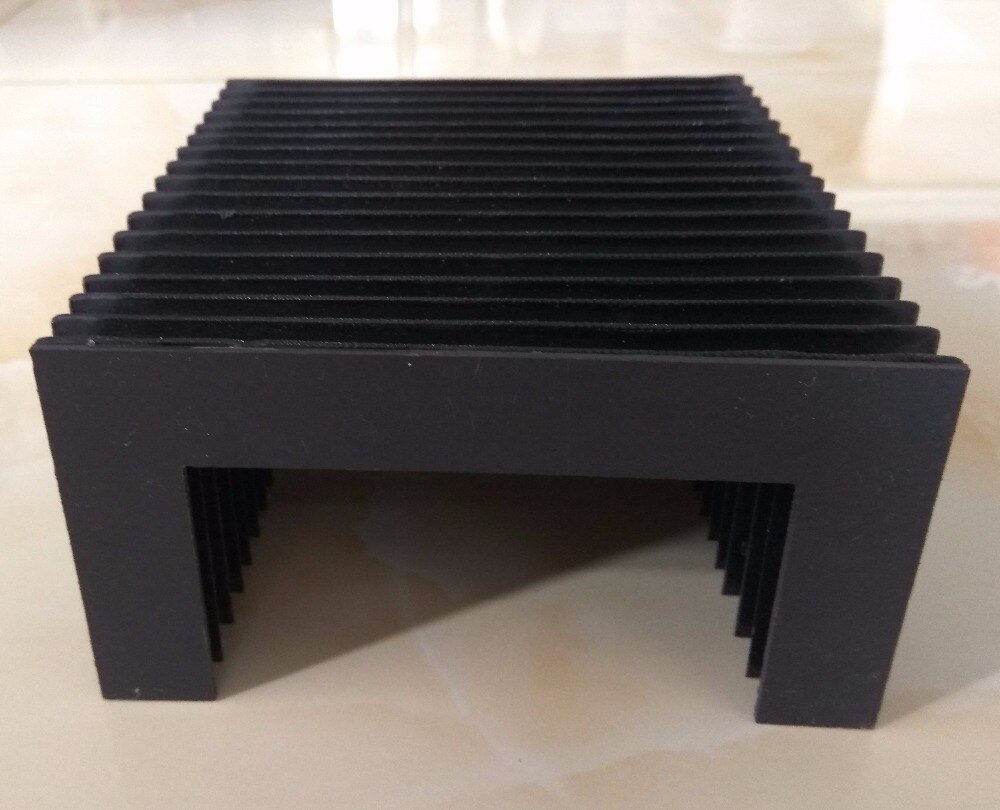 Machine protective bellows cover T12,internal: 144mmx32mm,external:180mmx42mm,Lmax:800mm