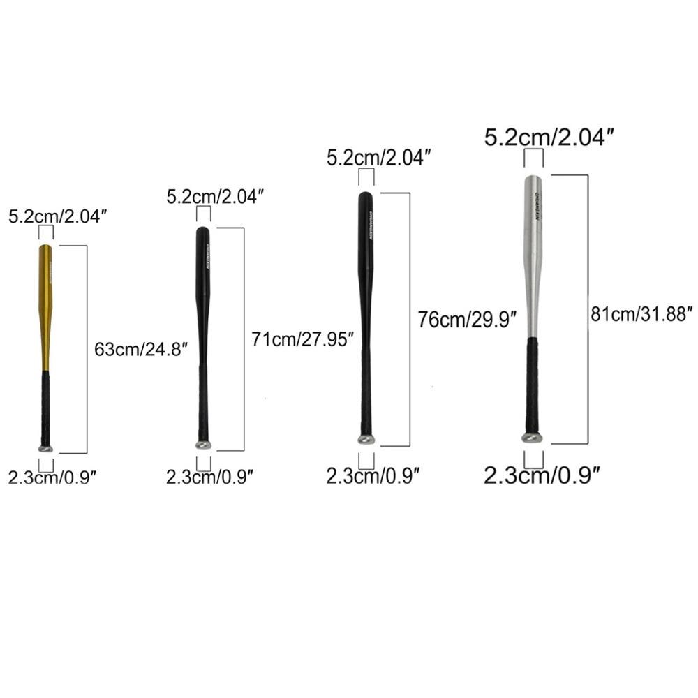 Raqueta de béisbol de aleación de aluminio, 1 unidad, deportes de Softball para pelota de ocio, 25 "28" 30 "32" pulgadas