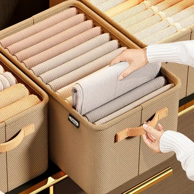 Dikker kleding organisator broek trui opbergkasten lades organisator jeans opbergdoos kledingkast kleding opbergorganisatoren