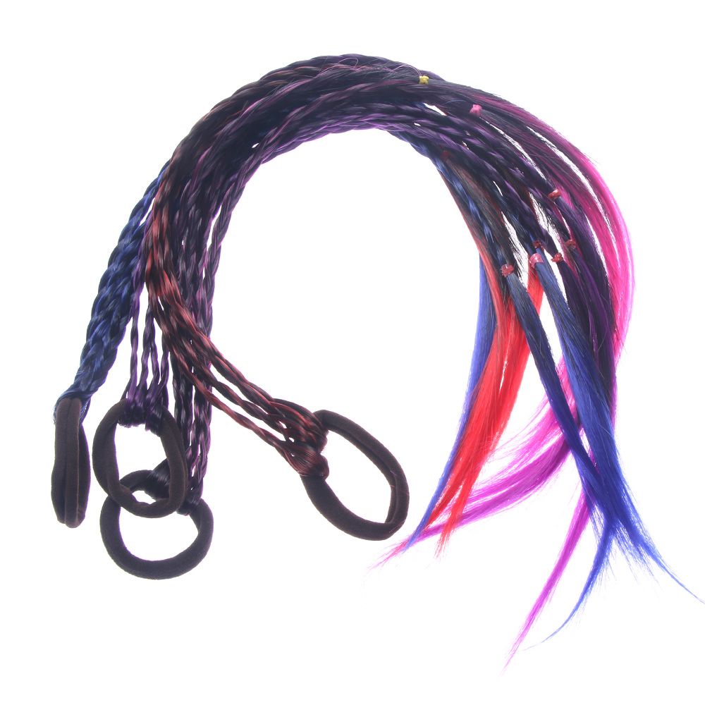 Rubber Bands Beauty Hair Bands Headwear Kids Hair Accessories Head Band Girls Colorful Wigs Ponytail Hair Ornament Headbands