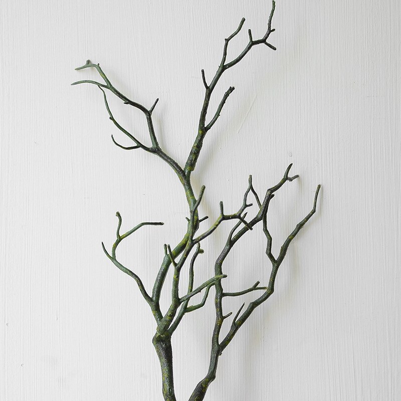 1 Pcs Grote Takken Bifurcated Plastic Decoratie Bloem Woondecoratie Takken Kunstbloemen Decoratie: green