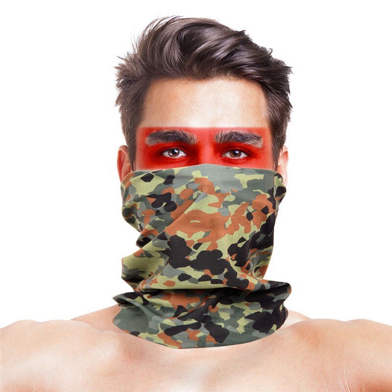 Haut-saut camouflage pêche masque facial écharpe Polyester coupe-vent hiver tête cou plus Headweara Rock pêche vêtements accessoires: 030