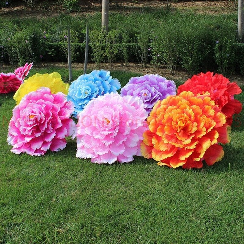 Dans forestilling blomster paraply kinesisk to lag klud paraplyer o un paraguas guarda-chuva parapluie paraply