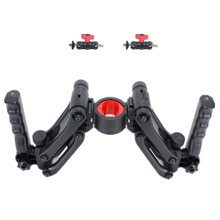 BGNing Universal- Handheld Gyroskop Stabilisator Frühling 5-achse Stoßdämpfer 4,5 KG zuletzt für DSLR Kamera für Alle stabilisator: w 71mm Magie Arm
