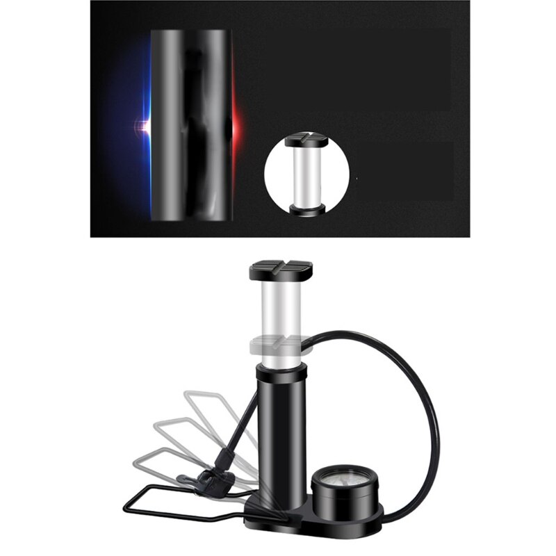 Bike Floor Pump - High Pressure 160PSI - Presta Val-ve Bike Pump Automatically Switches to Schrader for Road, MTB &amp; BMX