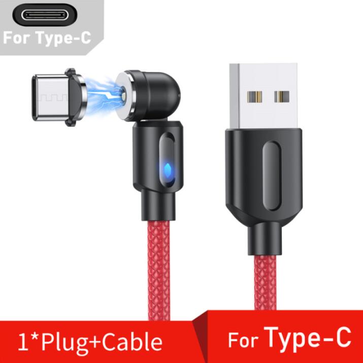 3A QC 3.0 60W USB C a USB tipo C cavo USB C PD caricabatterie rapido cavo dati USB-C tipo c cavo per Huawei Xiaomi Samsung one plus: 1m / Red For Type C