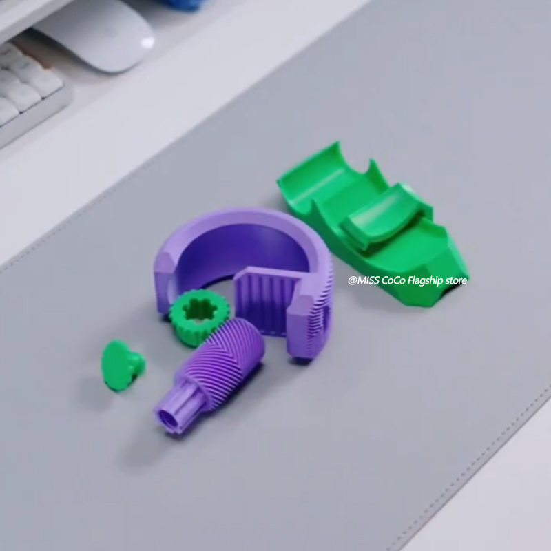 Soporte para teléfono con engranaje impreso en 3D, soporte para teléfono con engranaje en espiga, adornos, soporte ajustable para teléfono de escritorio