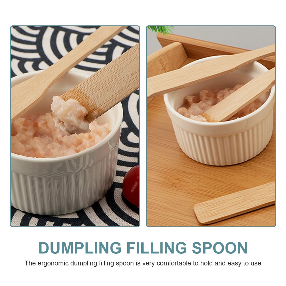 6 Pcs Spoons Wonton Stuffing Spoon Dumpling Filling Spoon Dumpling Stuffing Spoon Wonton Filling Spoon for Home Hotel