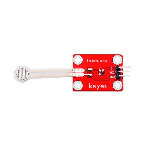 Thin-film Pressure Sensor Module for Arduino Micro:bit Red DC 3.3V-5V 0-5kg Pressure Sensor Pcb Module: without 3P line
