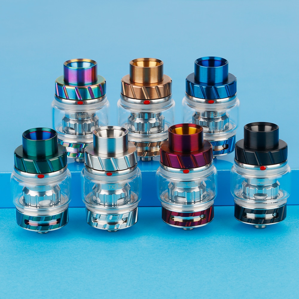 Original Freemax Fireluke 2 Subohm Tank 2ml/5ml Capacity with TX1 & TX2 mesh coil slide-to-open top fill vs Mesh Pro Tank