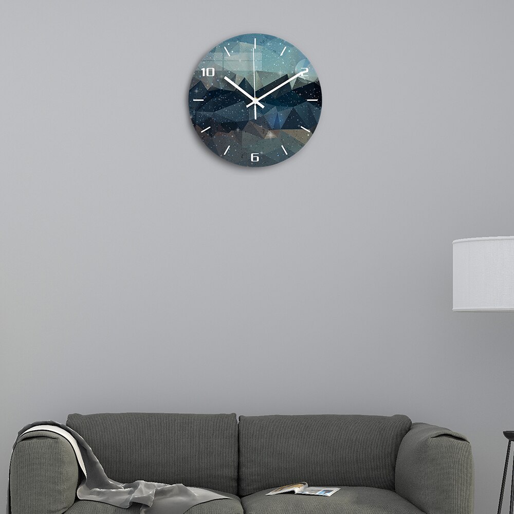 sternenklar Himmel Dekorative Digitale Wanduhr stumm Uhrwerk Acryl 3D DIY Wanduhr Moderne für Küche Uhr Wohnkultur