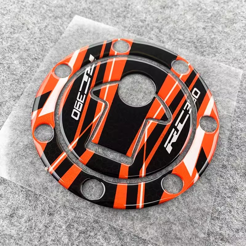 Adesivo coperchio serbatoio carburante Decorazione 3D moto adatta per KTM DUKE 125 200 390 200 790 RC200 RC390 150NK R2R gomma morbida
