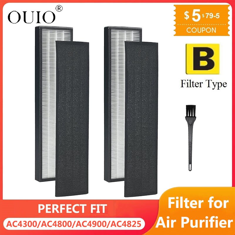Ouio Filters Compatibel Met Germguardian Luchtreiniger FLT4825 Serie Vervanging Filter B En Model AC4825 AC4820 AC4300 AC4800