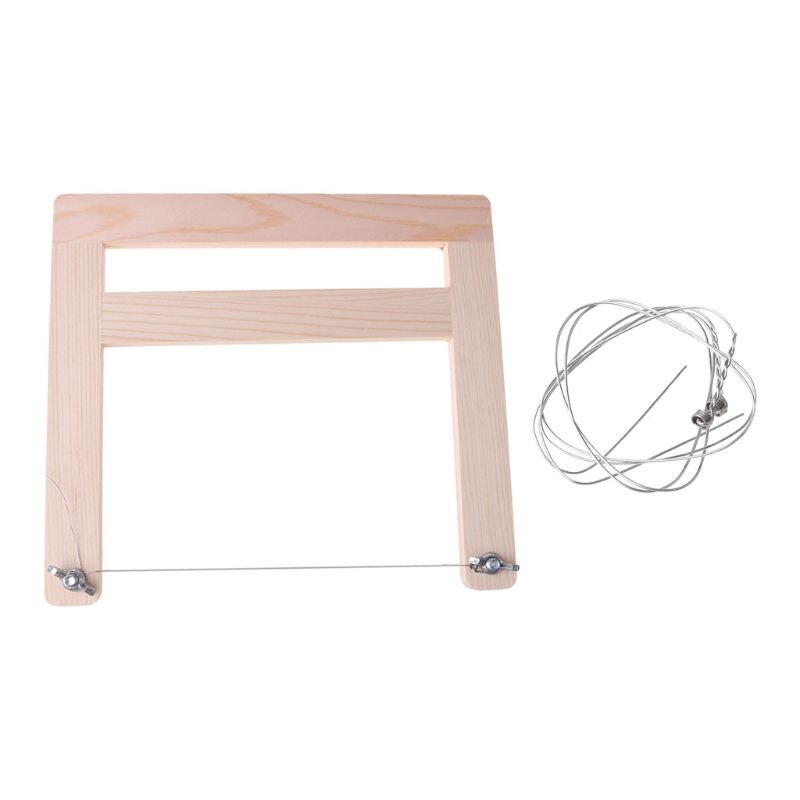 Wire Soap Cutter Slicer Loaf Cutter with Wood Handle QX2E