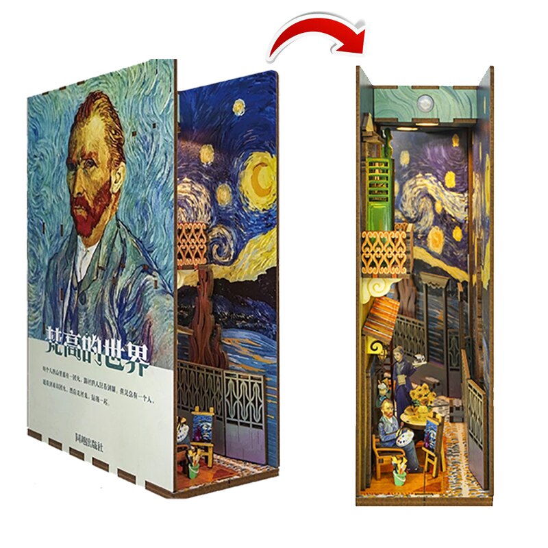 Crafts&Co® Casa in Miniatura fai da te con Mobili | Casa delle Bambole fai da te Adulti | Kit casa Delle Bambole in legno | Modello di Casa in Legno