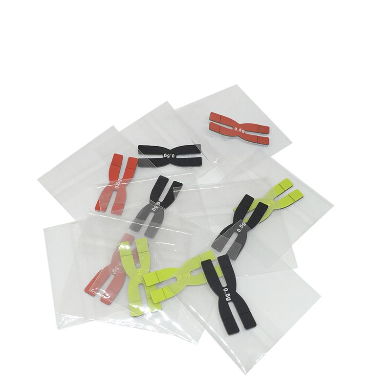 Powerti 6 Stuks Badminton Racket Strips Gewicht En Balans Strips 0.5G, racket Balancer Type H Siliconen Badminton Balance Bar