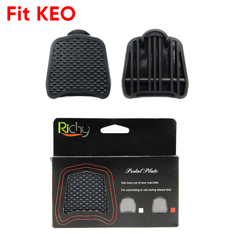 Fahrrad Pedal Adapter passen SPD für KEO System Rennrad Pedale Konverter Fahrrad klick Pedal Plattform Adapter Radfahren Teile: Weiß