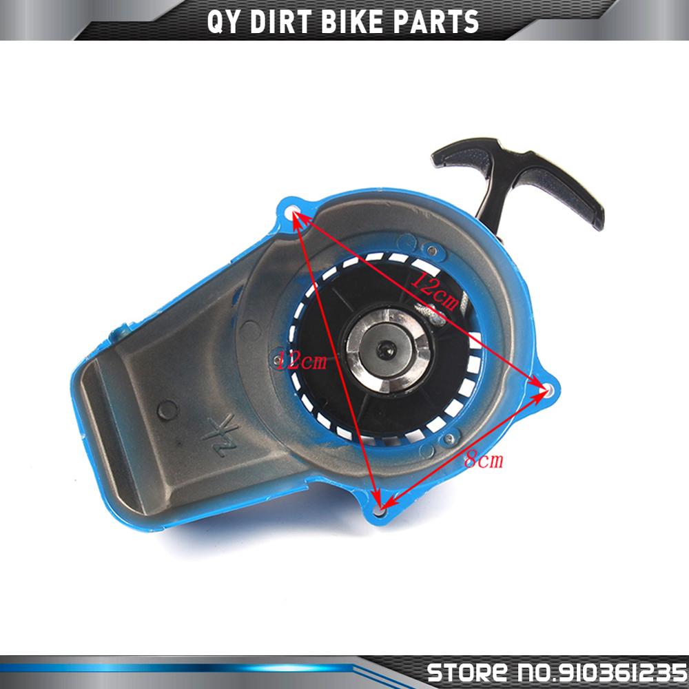 2x Ricambi Avviamento A Strappo Verdi In Metallo Per Mini Moto 47cc E 49cc - RED CIRCLES