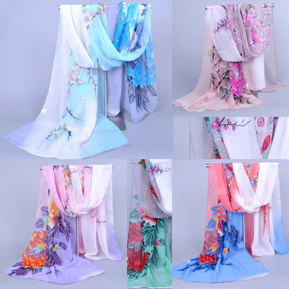 1PC Vrouwen Lady Chiffon Sjaal Muzieknoot Chiffon Soft Neck Shawl Sjaals Uitlaat Sjaals